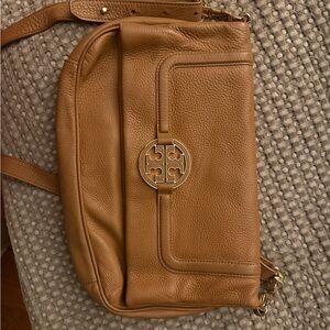 Tory Burch Brown Leather Crossbody Bag